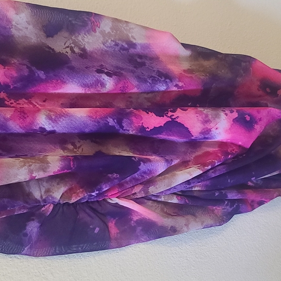 Pink Purple Mesh Dress Size 3x - Picture 6 of 6